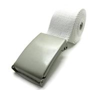 TheGloveHut Unisex Cotton Canvas Webbing belt Buckle (White, Medium 36")