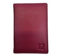 TheGloveHut Unisex New Premium Real Leather Credit Card Holder Card Wallet RFID Protected (Fuschia Pink)