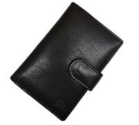 TheGloveHut Unisex Premium Genuine Soft Leather Credit Card Holder Wallet Coin Pouch Purse (Black)