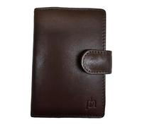 TheGloveHut Unisex Premium Genuine Soft Leather Credit Card Holder Wallet Coin Pouch Purse (Brown)