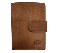 TheGloveHut Unisex Real Leather Coloured Credit Card Holder Wallet Purse Pouch (Tan)