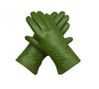 TheGloveHut Womens Genuine Soft Leather Gloves Fully Lined Gift Boxed (Light Green, Medium 7")
