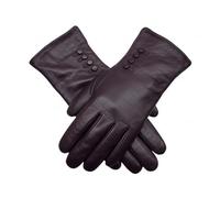 TheGloveHut Womens Genuine Soft Leather Gloves Fully Lined Gift Boxed (Purple, Small 6.5")
