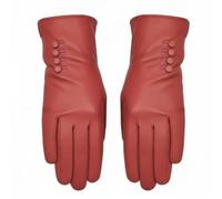 TheGloveHut Womens Genuine Soft Leather Gloves Fully Lined Gift Boxed (Salmon Pink, Medium 7")