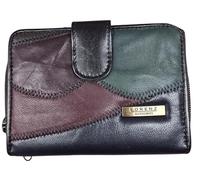 TheGloveHut Womens Ladies Genuine Patchwork Leather Purse Coin Pouch Wallet Credit Card Holder (Multicoloured)