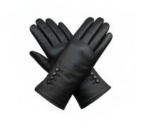 TheGloveHut Womens New Genuine Leather Cashmere Lined Winter Gloves Gift Boxed (Black, Medium 7")