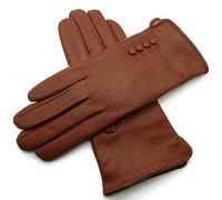 TheGloveHut Womens New Genuine Leather Cashmere Lined Winter Gloves Gift Boxed (Tan, Large 7.5")