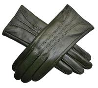 TheGloveHut Womens Soft Genuine Leather Fully Lined 3 Dart Detail Gift Boxed (Dark Green, Extra Large 8")