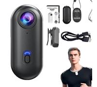 Thegocatch - The Go Catch Camera, 4K UHD Sports Action Thumb Action Camera, Mini Wearable Sports Cameras, Magnetic Clip Waterproof Case and Bracket, for Cycling, Diving, Travel (1080 B)