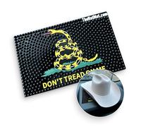 TheHatMat Dashboard Hat Mat Holder - Extra-Large Cowboy Hat Holder for Truck, Anti-Skid Pad for Accessories & Valuables, Premium Protection for Armrest, or Seat, No Adhesives Needed, Don’t Tread On Me