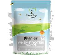 TheHealthyTree Company Organic Whey Protein Powder, 600g | Organic, grass fed, unflavoured, low carb, for muscle growth & recovery, 600g