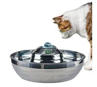 TheHitDeal Cat Water Fountain Stainless Steel Cat Water Fountain 64oz Cat Water Fountain with 3 Water Filters, Automatic Pet Water Fountain for Dogs and Cats -