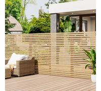 Thehotsale 5Ft Lap Wooden Fence Panel Decorative Fence Panel Perfect 1.8M W X 1.5M H