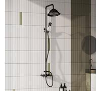 Thehotsale Dual-Control Retro Bathroom Shower Faucet Set With Ceramic Handheld Shower