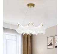 Thehotsale Feather Led Pendant Ceiling Light Room Decor 50Cm Dia