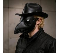 Thehotsale Halloween Cosplay Plague Doctor Pu Leather Mask