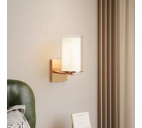 Thehotsale Modern Double-Layer Glass Cylinder Lampshade Gold Wall Light-G9