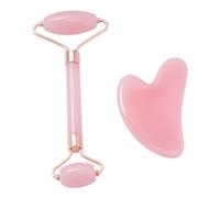 Thehotsale Pink Facial Massage Set Face Roller And Gua Sha Tool