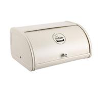 Thehotsale White Metal Roll Top Bread Container For Kitchen Countertop