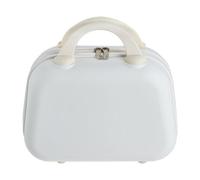 Thehotsale White Portable Hard Shell Handheld Makeup Travel Case 30Cm W X 14.3Cm D X 28.4Cm H