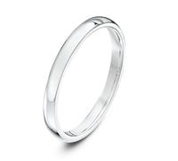 Theia Platinum Super Heavy Court Shape Polished 2mm Wedding Ring - Size L