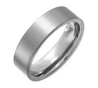 Theia Titanium Flat Court Shape Matt 6mm Ring - Size P