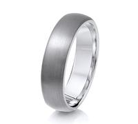 Theia Titanium Matt Finish Court Shape 4mm Ring - Size W