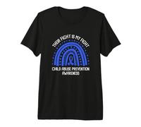 Their Fight is My Fight Child Abuse Prevention Awareness Premium T-Shirt