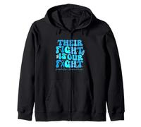 Their Fight Support Diabetes National Diabetes Zip Hoodie