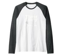 Their Story is Our Story: Neuroscience Unity Message Raglan Baseball Tee, Men, Dark Heather/White, XXL