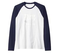 Their Story is Our Story: Neuroscience Unity Message Raglan Baseball Tee, Men, Navy/White, S
