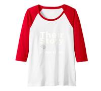 Their Story is Our Story: Neuroscience Unity Message Raglan Baseball Tee, Women, Red/White, L