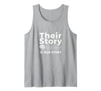 Their Story is Our Story: Neuroscience Unity Message Tank Top, Men, Heather Grey, S