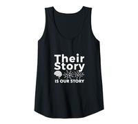 Their Story is Our Story: Neuroscience Unity Message Tank Top, Women, Black, S