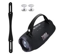 TheJuns Removable Handle Strap for JBL Xtreme 5/Xtreme 4/Xtreme 3/Xtreme 2 | Black Silicone Handle Belt, Outdoor Travel Anti-Slip, Portable Bluetooth Speaker Replacement Accessories