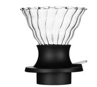 TheJze Switch Immersion Dripper Size 02 high borosilicate glass coffee pour over maker,clever coffee dripper Manual Brew Maker，Simple to operate and easy to clean，Gift box packaging