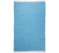 Theko Happy Cotton Rug, 100% Cotton, Turquoise, 120 x 180 cm