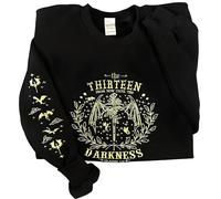 THEKOFS Embroidered Book Lovers Sweatshirt, The Thirteen From Now Sweatshirts, Tog merch, Sjm merch, Bookish Sweatshirts, Black, Medium