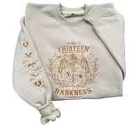 THEKOFS Embroidered Book Lovers Sweatshirt, The Thirteen From Now Sweatshirts, Tog merch, Sjm merch, Bookish Sweatshirts, Sand, Medium