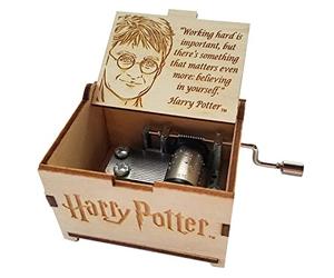 TheLaser'sEdge Harry Potter Mini Music Box with Hedwig's Theme - Harry Potter Working Quote