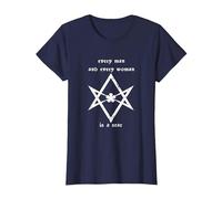 Thelema Every Man Woman is a Star Crowley T-Shirt, Women, Navy Blue, X-Small