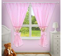 TheLittles24 Luxury Decorative Curtains for Baby Room Matching with Our Nursery Bedding Sets (Window Pink)