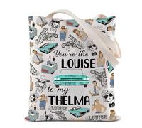Thelma And Louise Tote Bag Road Trip Gift Sister You're The Louise To My Thelma Reusable Grocery Shopping Bag (Louise To Thelma Tote)