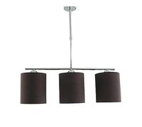 THELUZ 421/3MR Brown Chrome Ceiling Light