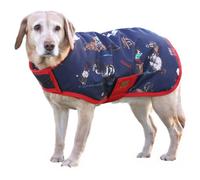 Thelwell Benji & Flo Practice Makes Perfect Dog Coat Navy/red (Xs)