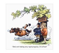 Thelwell Rapid Progress Greeting Card -