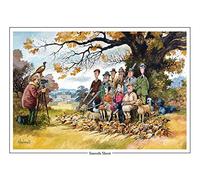 Thelwell Smooth Shoot Large A5 shooting and dog greeting card with envelope. Great gift accessory for the hunter or shooter