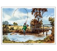 Thelwell The Compleat Tangler by Norman A5 Fishing Greeting Card with Envelope