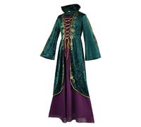 Thematic Performance Gown For Adult Events,S-3XL Elaborate Medieval Design With Decorative Elements For Costume Parties For Character Interpretation, Event Entertainment And Themed Gatherings