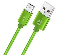 TheMax Micro USB Cable [3.3ft/1m] Nylon Braided Android Charger Fast USB Charging Cable Compatible with Samsung Galaxy J3/J5/J7/S7/S5/, Kindle, Nexus, Nokia,Huawei, HTC, LG and More (3.3ft/1m, Green)